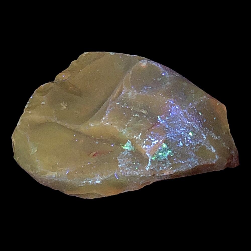 Peach Amber Art Glass Cullet Translucent Manganese Glow #4GX58‎